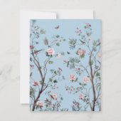 Cartons Réponse Fleur bleue antique (Dos)