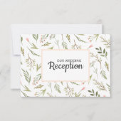 Cartons Réponse Fleur de prairie sauvage rose aérée RÉCEPTION DU M (Devant)