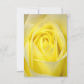 Cartons Réponse Fleur de rose jaune brillant R.S.V.P (Dos)