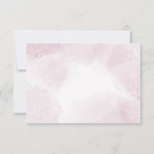 Cartons Réponse Fleur Ethereal Magnolia, Mariage (Dos)