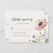 Cartons Réponse Fleur florale esthétique (Devant)