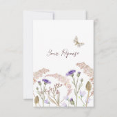 Cartons Réponse Fleur sauvage à fleurs brun mariage de automne sim (Devant)