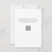 Cartons Réponse Fleur sauvage Bleu Moderne Élégant Mariage formel (Dos)