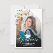 Cartons Réponse Fleur sauvage Photo Graduation Party Enclôture Car (Devant)
