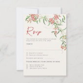 Cartons Réponse Fleur sauvage rose Rose Spring Garland Mariage (Devant)