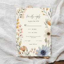 Fleur sauvage rustique Wreath Mariage choix de rep
