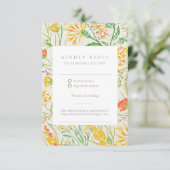 Cartons Réponse Fleur sauvage Wild Meadow QR Code Mariage extérieu (Debout devant)