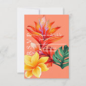 Cartons Réponse Fleur tropicale  (Devant)