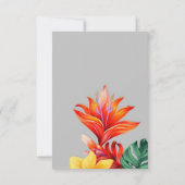 Cartons Réponse Fleur tropicale  (Dos)