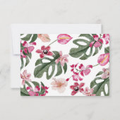 Cartons Réponse Fleur tropicale colorée (Dos)