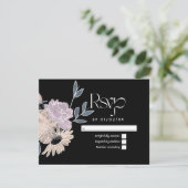 Cartons Réponse Fleurs aquarelle Mariage (Debout devant)