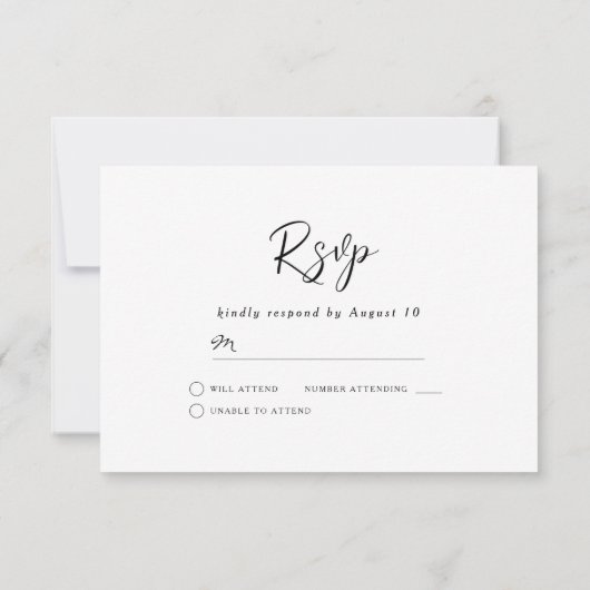 Cartons Réponse Fleurs blanches et bleues Mariage en bois rustique (Dos)