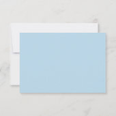 Cartons Réponse Fleurs Bleues Élégantes (Dos)