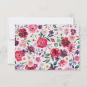 Cartons Réponse Fleurs Colorées (Dos)