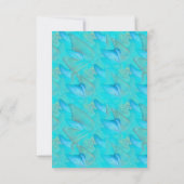 Cartons Réponse Fleurs d'aquarelle avec papillons visités (Dos)