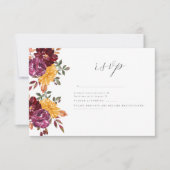 Cartons Réponse Fleurs d'automne avec floraison à l'aquarelle auda (Devant)