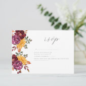 Cartons Réponse Fleurs d'automne avec floraison à l'aquarelle auda (Debout devant)