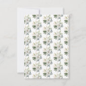 Cartons Réponse Fleurs de lis blanc mariage (Dos)