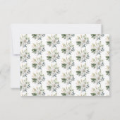 Cartons Réponse Fleurs de Lys Blancs Mariage (Dos)