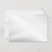 Cartons Réponse Fleurs de mariage cloches Rubans bleu rose Beau (Dos)