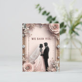 Cartons Réponse 🌸 Fleurs de Pêche Mariage de Printemps ✨ (Debout devant)
