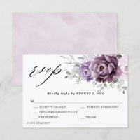 Fleurs de Pourpre Poussiéreux Teintées Mariage Flo