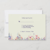 Cartons Réponse Fleurs de printemps en bois rustique en tonneau Wh (Dos)