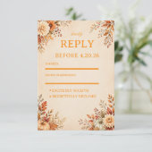 Cartons Réponse Fleurs de récolte chaleureuse (Debout devant)
