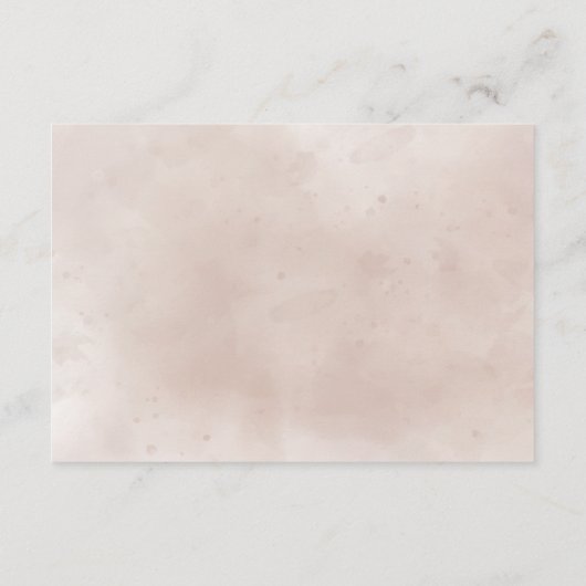 Cartons Réponse Fleurs de rouille en terre cuite Boho Mariage de f (Dos)