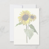 Cartons Réponse Fleurs de soleil mère et enfant (Dos)