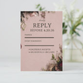 Cartons Réponse Fleurs de Teint Rose Romantique (Debout devant)
