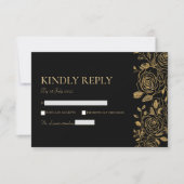 Cartons Réponse Fleurs Dorées (Devant)