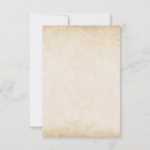 Cartons Réponse Fleurs en terre cuite rouille Mariage de automne o (Dos)