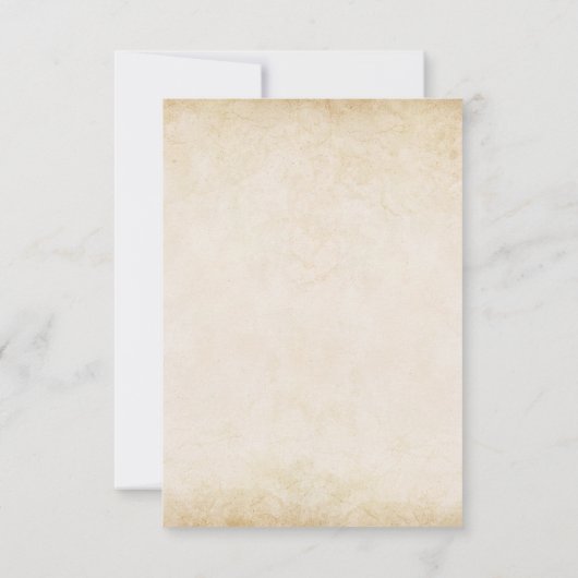 Cartons Réponse Fleurs en terre cuite rouille Mariage de automne o (Dos)