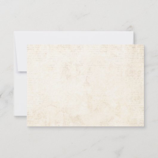 Cartons Réponse Fleurs en terre cuite rouille Mariage de automne o (Dos)