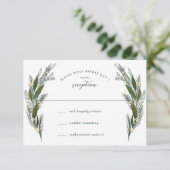 Cartons Réponse Fleurs esquissées Feuille verdure Mariage blanc (Debout devant)