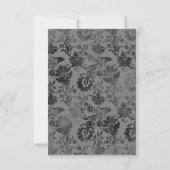Cartons Réponse Fleurs Gris foncé (Dos)