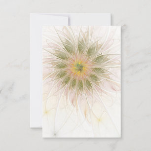 Cartons Réponse Fleurs imaginaires fractales douces et tendres