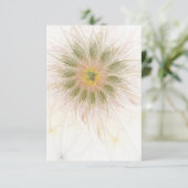 Cartons Réponse Fleurs imaginaires fractales douces et tendres (Debout devant)