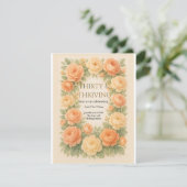 Cartons Réponse Fleurs pastel en fleurs (Debout devant)