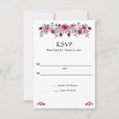 Cartons Réponse Fleurs rouges aquarelles (Devant)