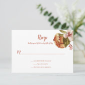 Cartons Réponse Fleurs rustiques d'octobre automne (Debout devant)