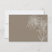 Cartons Réponse Fleurs sauvages blanches | Boho Chic Mariage (Dos)