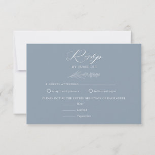 Cartons Réponse Fleurs sauvages blanches Boho Chic Mariage