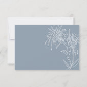 Cartons Réponse Fleurs sauvages blanches | Boho Chic Mariage (Dos)