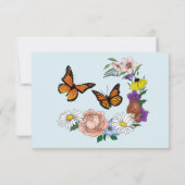 Cartons Réponse Fleurs sauvages Floral Champignons bleus (Dos)