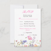 Cartons Réponse Fleurs sauvages Floral de printemps  (Devant)