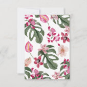 Cartons Réponse Fleurs Tropicales Colorées (Dos)