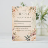 Cartons Réponse Fleurs Vintage Douces (Debout devant)