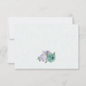 Cartons Réponse fleurs violettes bleues verdure choix de repas bot (Dos)